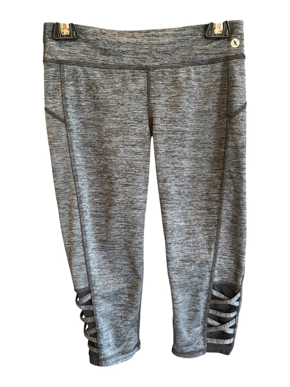 Xersion Gray Marled Quick-Dri Performance Leggings